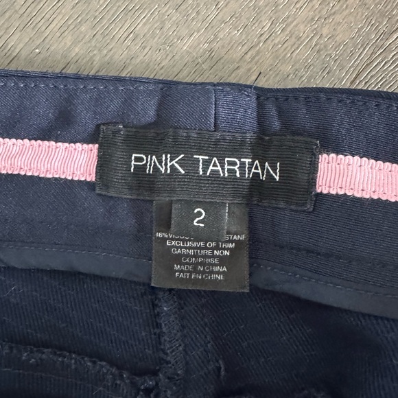 Pink Tartan navy leggings - Picture 3 of 3